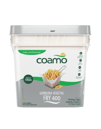 GORDURA VEGETAL COAMO FRY 400 BALDE 14,5 KG