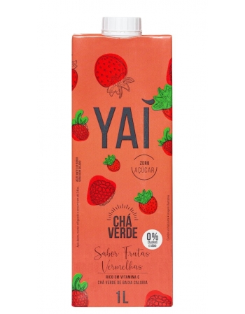 YAI CHA VERDE FRUTAS VERMELHAS 1LT